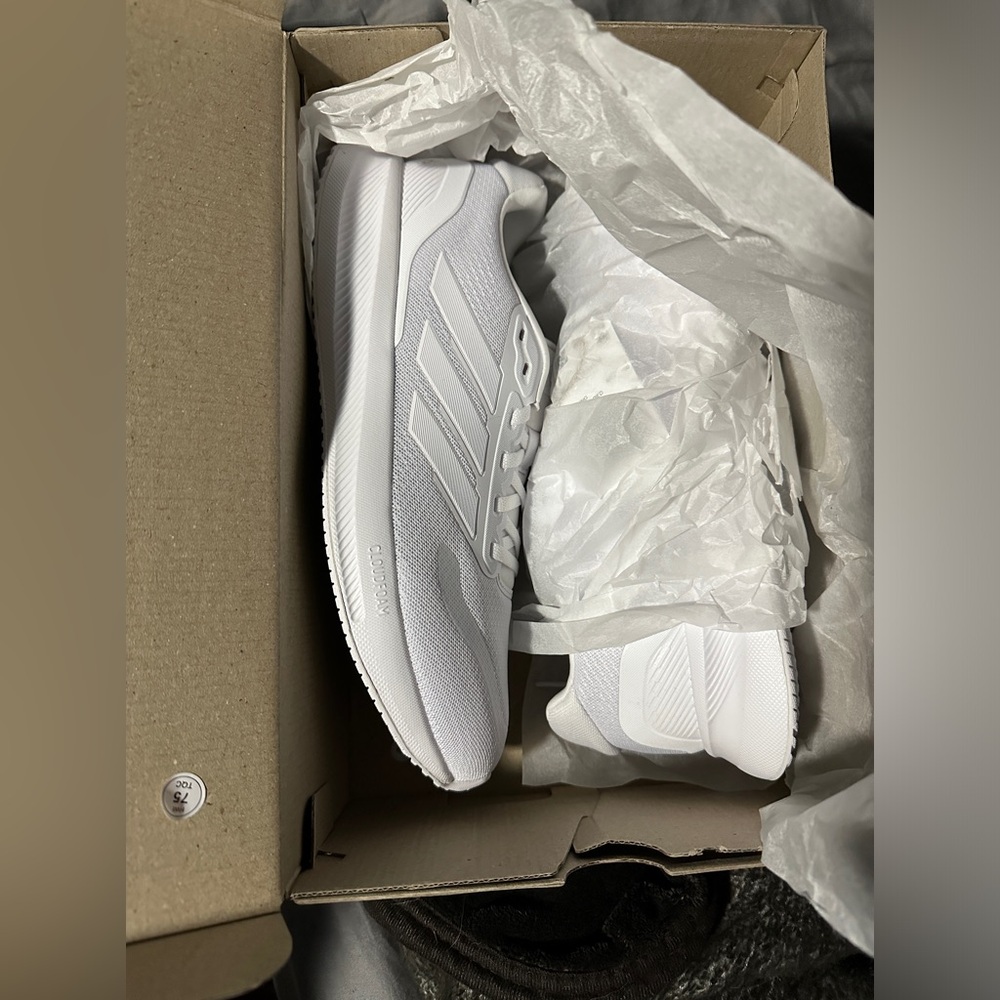 Adidas Runfalcon 5 Running Shoes - SZ 9.5M, WHITE